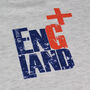 England Rugby And Football Fan Grey Organic T Shirt, thumbnail 3 of 7