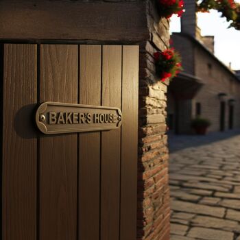 Brass With Antique Plaque With Customization, 5 of 6