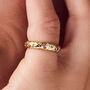 Personalised Diamond And Birthstone Confetti Ring, thumbnail 2 of 10