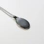 Fossil Leaf Oxidised Sterling Silver Necklace, thumbnail 6 of 11