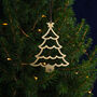 Handmade Brass Christmas Tree Decorations – The Festive Cheer Collection, thumbnail 6 of 11