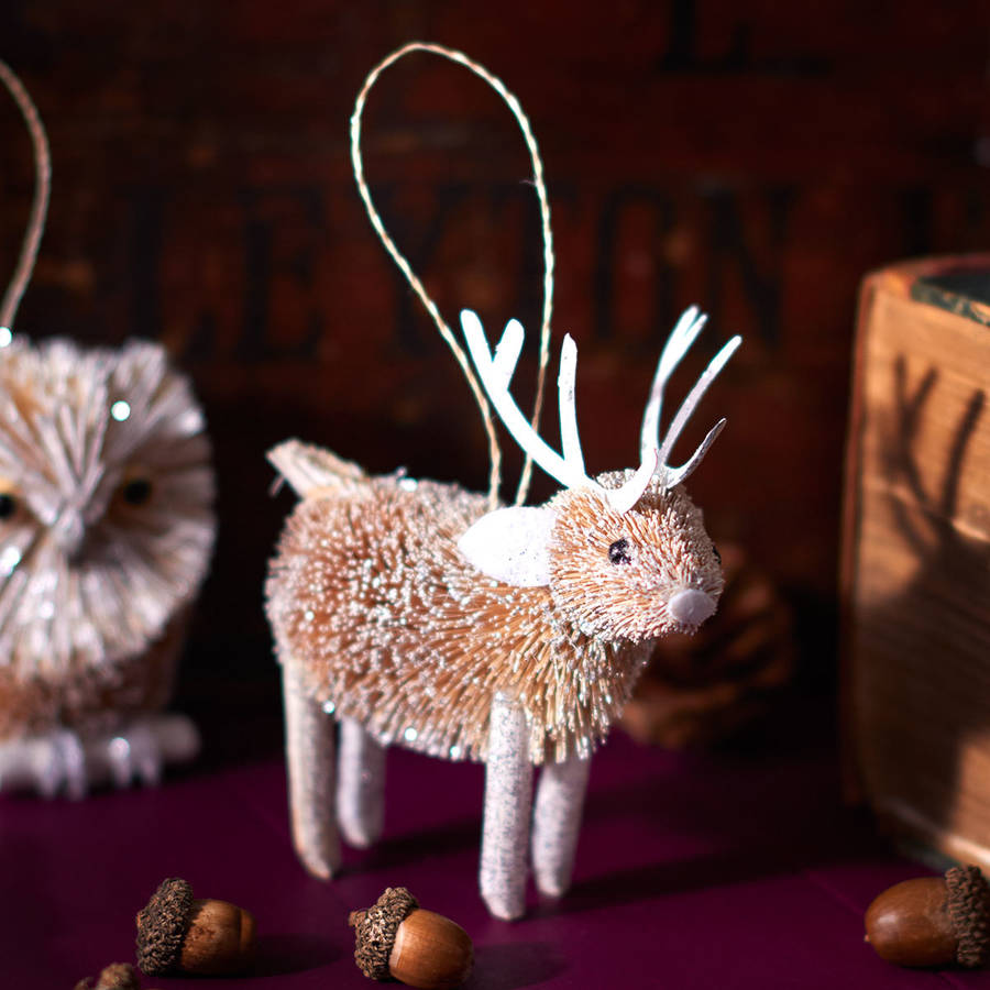 Woodland Reindeer Christmas Decoration By The Christmas Home 