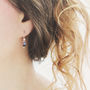 Sterling Silver Sapphire Earrings, thumbnail 5 of 9