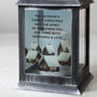 Personalised Christmas Town Black Lantern – Christmas Ornament, thumbnail 2 of 5