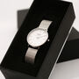 Ladies Personalised Architect Watch In Silver, thumbnail 2 of 7