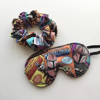 Star Wars Cotton Eye Mask/Scrunchie Kids/Adult Gift Set, 3 of 3