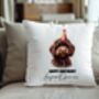 Personalised Chocolate Cockapoo Birthday Congratulations Party Cushion, thumbnail 1 of 2