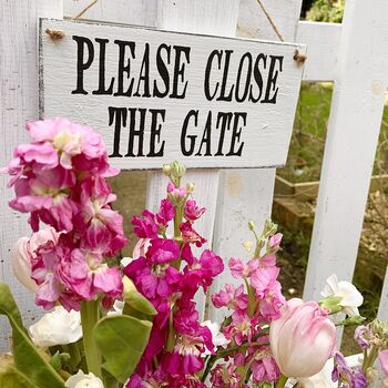 Personalised Wooden Garden Gate Sign, 4 of 8