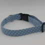 Light Blue Polkadot Dog Collar, thumbnail 7 of 12