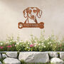 Customisable Dachshund Welcome Metal Wall Art Sign Gift For Home And Garden Decor, thumbnail 8 of 11