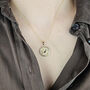Cancer Zodiac Star Sign Gold Plated Necklace, thumbnail 2 of 4
