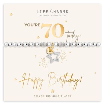 Happy 70th Birthday Bracelet Gift, 3 of 5