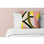 Pink, Green And Yellow Abstract Set Of Cushions, thumbnail 7 of 8