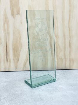 Personalised Tall Glass Award Trophy, 3 of 3