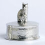 Personalised Engraved Cat Pewter Trinket Box Gift, thumbnail 5 of 8