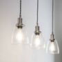 Trio Of Hoxton Domed Pendant Light Various Colours, thumbnail 2 of 3