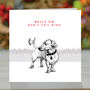 Bells On Bob's Tail Ring, Dog Lovers Christmas Card, thumbnail 1 of 2