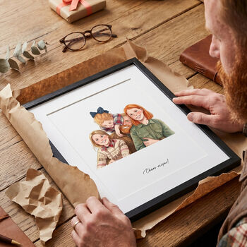 Custom Anime Style Illustrated Portrait Print, 7 of 8