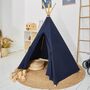 Personalised Midnight Blue Teepee Tent, thumbnail 1 of 6