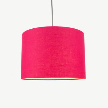 Linen Cyclamen Pink Lampshade, 2 of 8