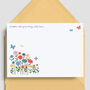 Pack Of Blooming Floral Note Cards With Envelopes, thumbnail 1 of 3