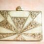 Miami Silver Mother Of Pearl Clutch, thumbnail 6 of 9