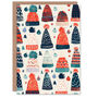 Colourful Knit Winter Hats Baubles Xmas Christmas Card, thumbnail 1 of 4