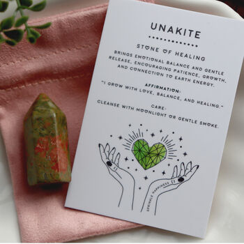 Unakite Gemstone Mini Tower, 2 of 10