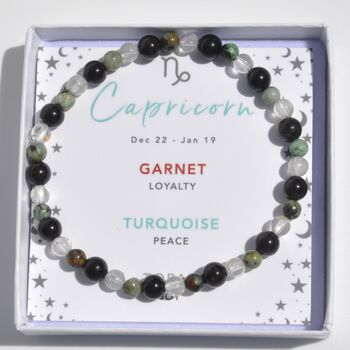 Capricorn Zodiac Crystal Bracelet Birthday Gift For Her, 4 of 7