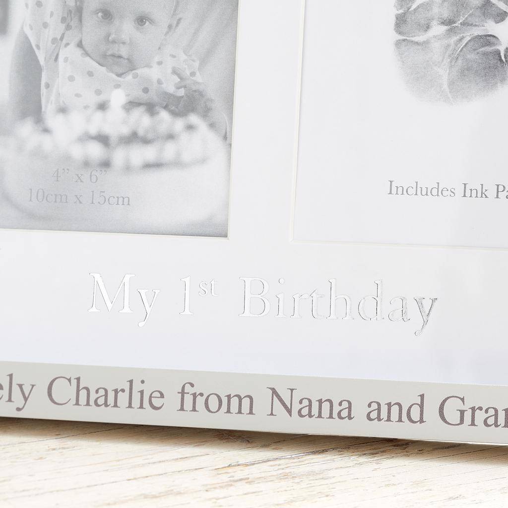 Personalised Double Photo 'my 1st Birthday' Photo Frame By My 1st Years ...