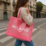 Mesh Milano Italy Tote Bag, thumbnail 3 of 8
