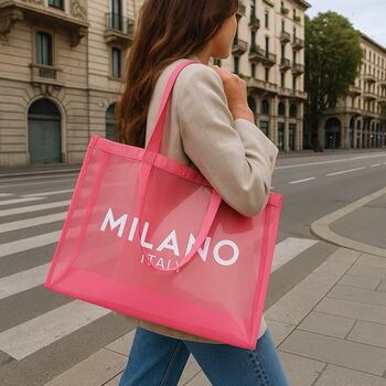 Mesh Milano Italy Tote Bag, 3 of 8