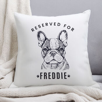 Personalised Reserved For Dog Breed Cushion, 6 of 6