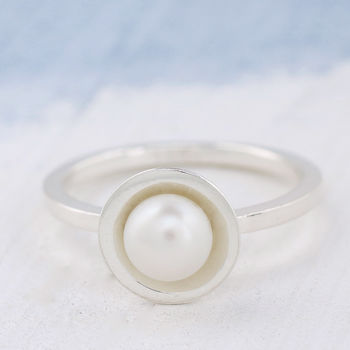 Pearl Stacking Ring Set. Sterling Silver, 6 of 12