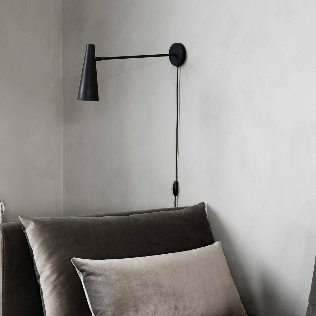 Black Wall Light Precise By Idyll Home
