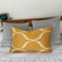 Silk Ikat Yellow Cushion Cover, thumbnail 1 of 7