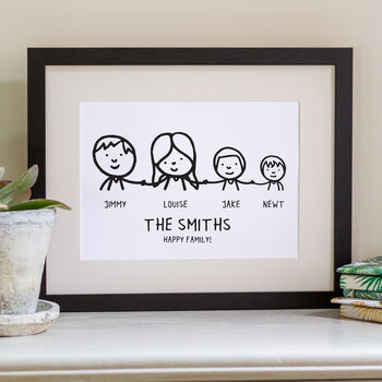Personalised Family Illustrated Characters Print, 3 of 12