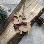 Personalised Christmas Rudolph Reindeer Decoration, thumbnail 10 of 10