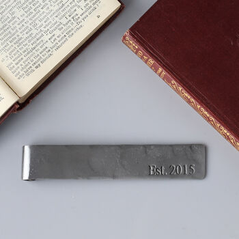 11th Anniversary Classic Steel Scroll Metal Bookmark, 6 of 12