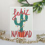 Feliz Navidad Cactus Christmas Card, thumbnail 3 of 3