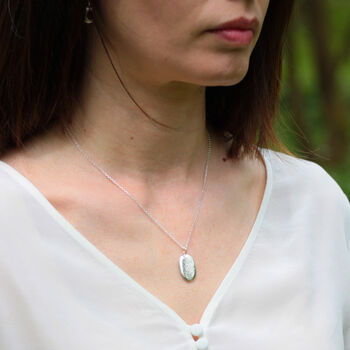 Rosemary Remembrance Silver Necklace, 7 of 8