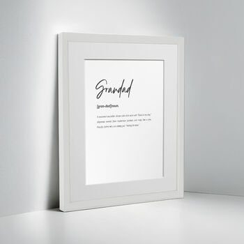 Personalised Grandad Family Keepsake Framed Print, 8 of 10