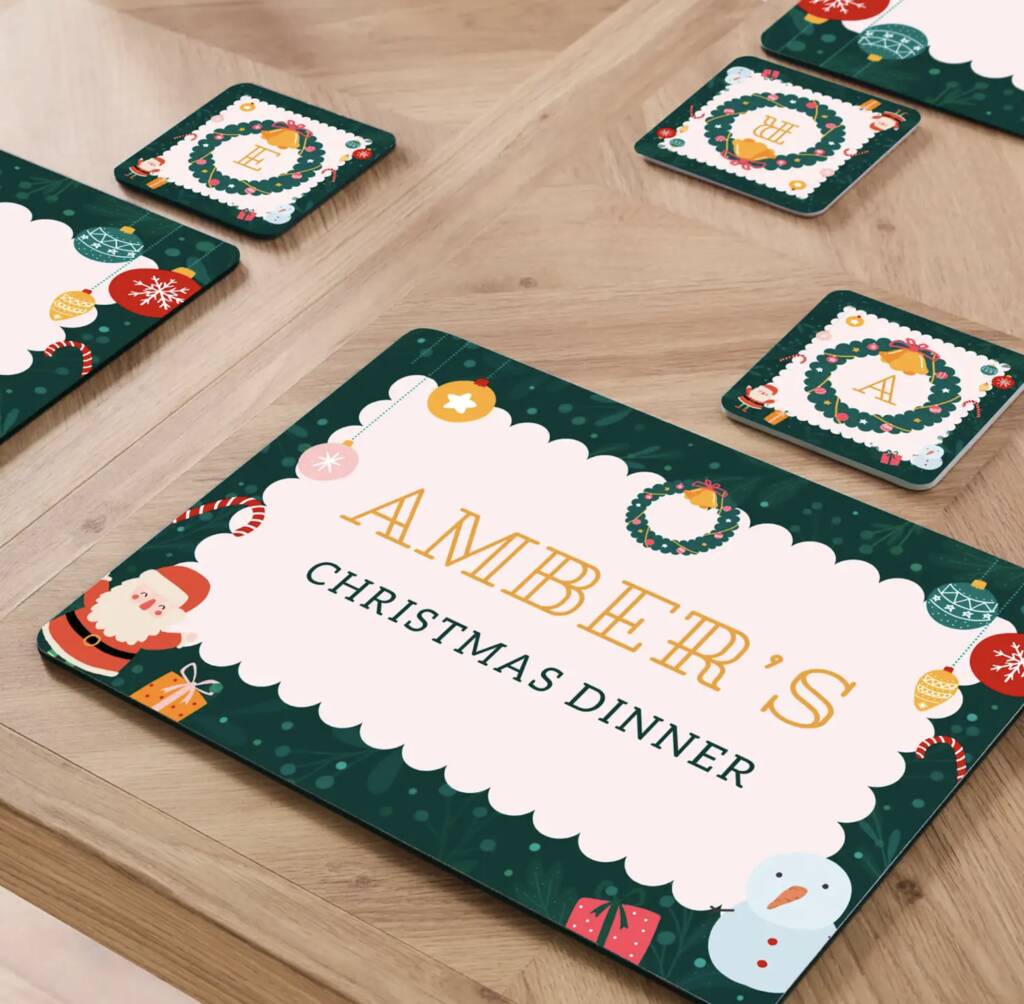 Personalised Placemat Set, 1 of 3