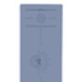 Aquarius Air Sign Smoke Purple Grey Yoga Mat, thumbnail 2 of 9