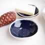 Handmade Navy Blue Ceramic Soap Dish, thumbnail 3 of 12