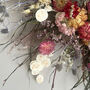 Wildflower Bespoke Pink Dried Flower Wreath, thumbnail 3 of 8