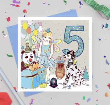 'Five' Birthday Card, 2 of 4
