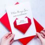 Always You Anniversary Origami Heart Card, thumbnail 2 of 7