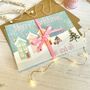 Vintage Christmas Town Greeting Card Pack, thumbnail 1 of 4