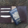 Luxury Brown Leather Passport Holder Wallet Gift Boxed Personalised, thumbnail 1 of 6